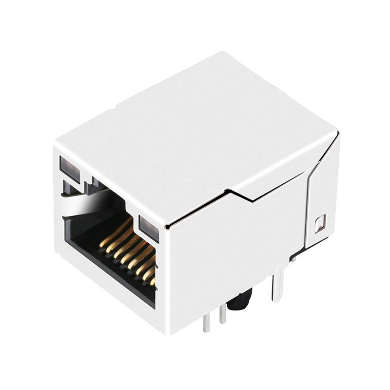 JL211Q776CG1A4D 单口 带双色灯 无弹片 带千兆滤波器 RJ45